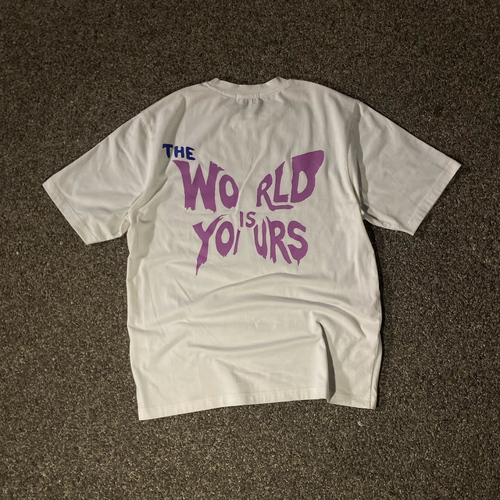 The World Is Yours  White T-Shirt